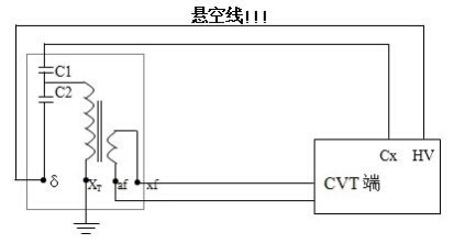 電容C1和tgδ1 ，C2和tgδ2的接線